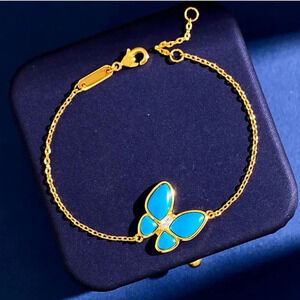 Butterfly Sterling Silver Turquoise Bracelet